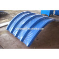 Metal Dome Roll Forming Machine , Aluminum Curved Roof Tile Making Machine , Crimped Color Roof Sheet Making Machine